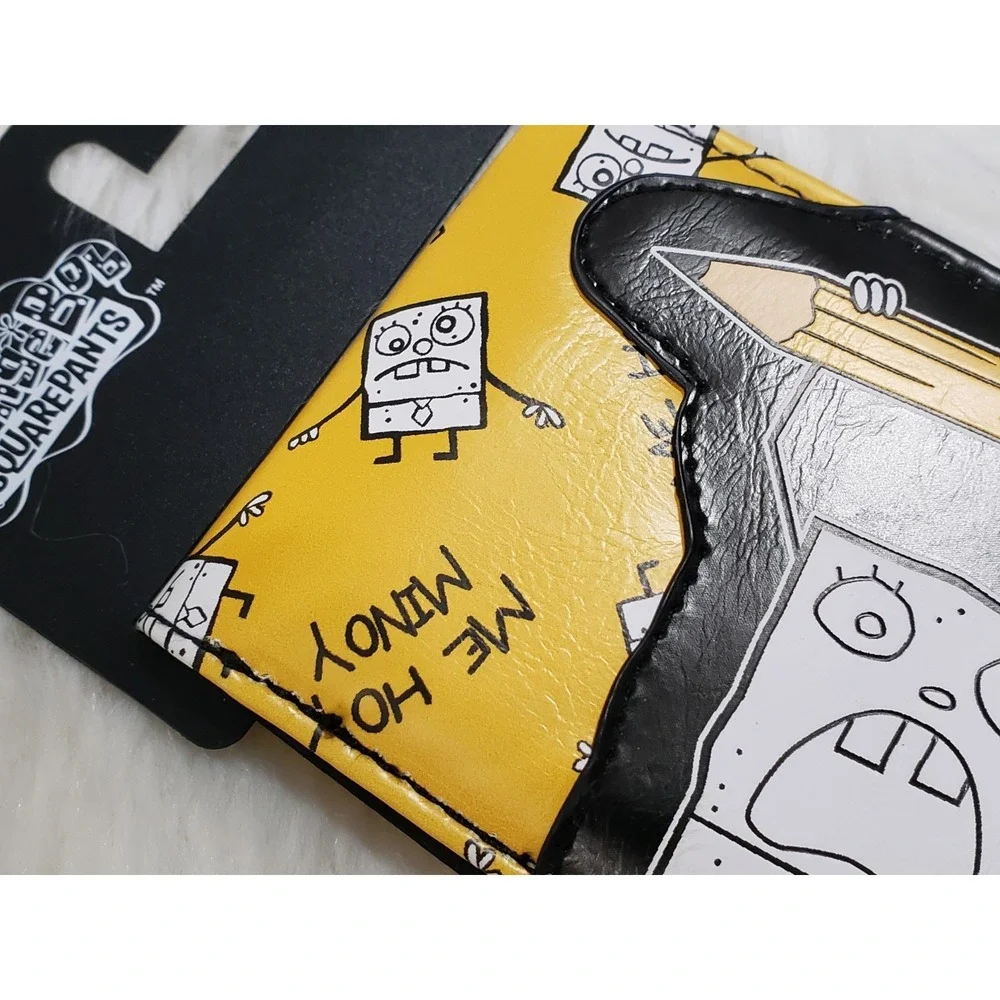 SpongeBob SquarePants DoodleBob Me Hoy Minoy Yellow Bi-Fold Wallet TEEN GIFT‎